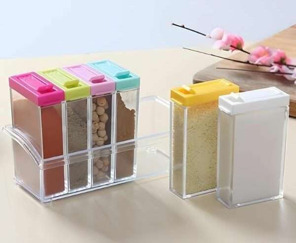 6 PCs spices jars set