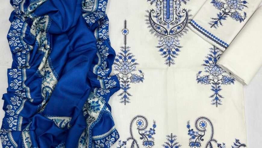 Maria B Most Hit Design 3 Pcs Unstitched Dress