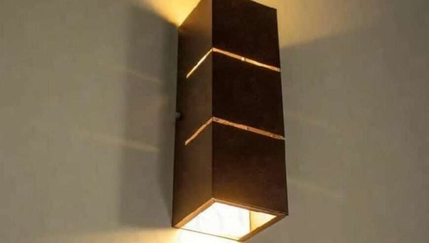 3D Wall light wooden lamp