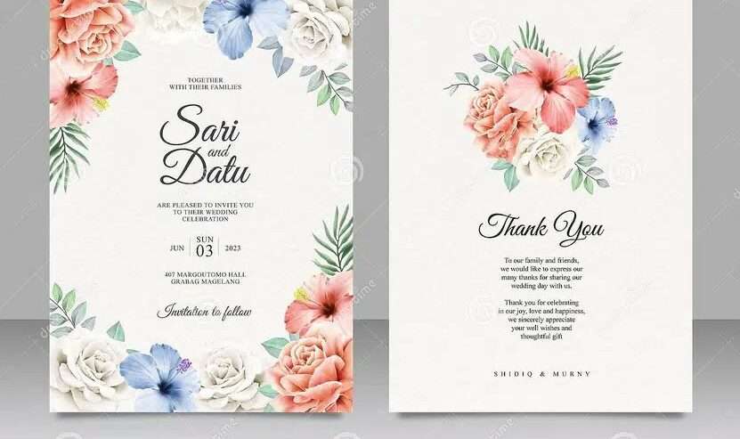 Wedding card Invitation Card Flowers Card Wedding Card O32148O966O