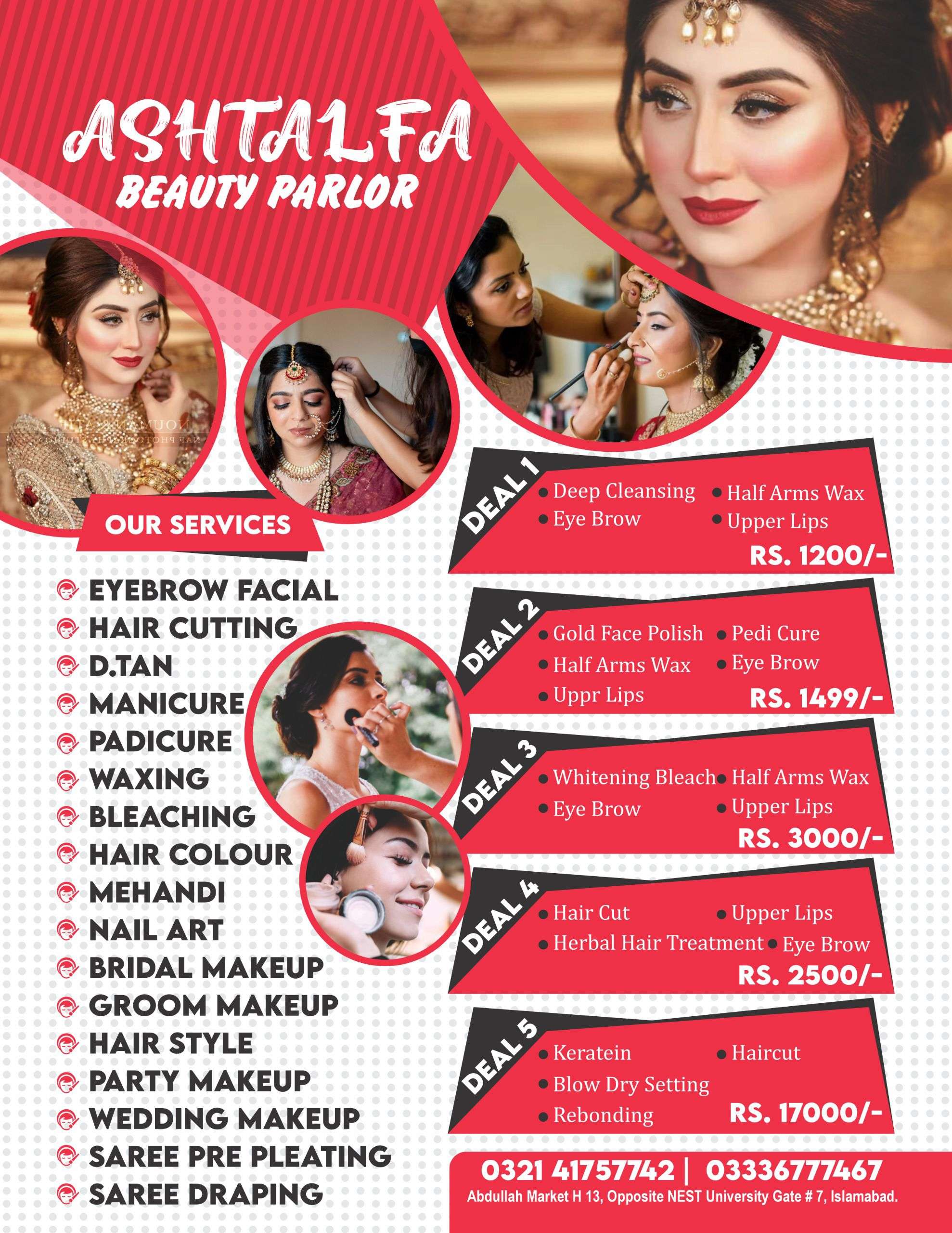 Ashtalfa beauty parlor H13 Abdullah garden