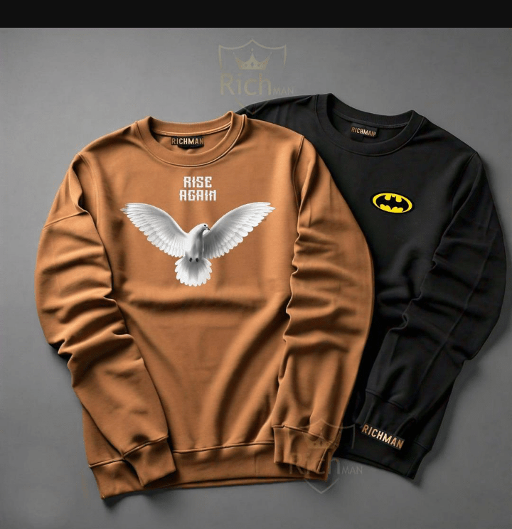 Men fleece printed shirt