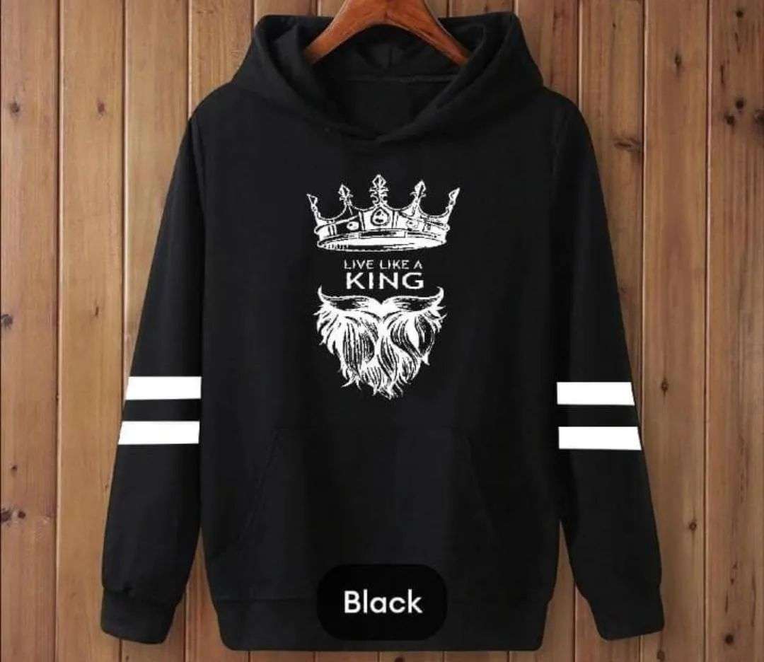 Men’s Fleece Printed Hoodie