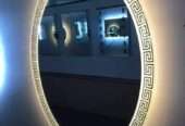 Led mirror glass