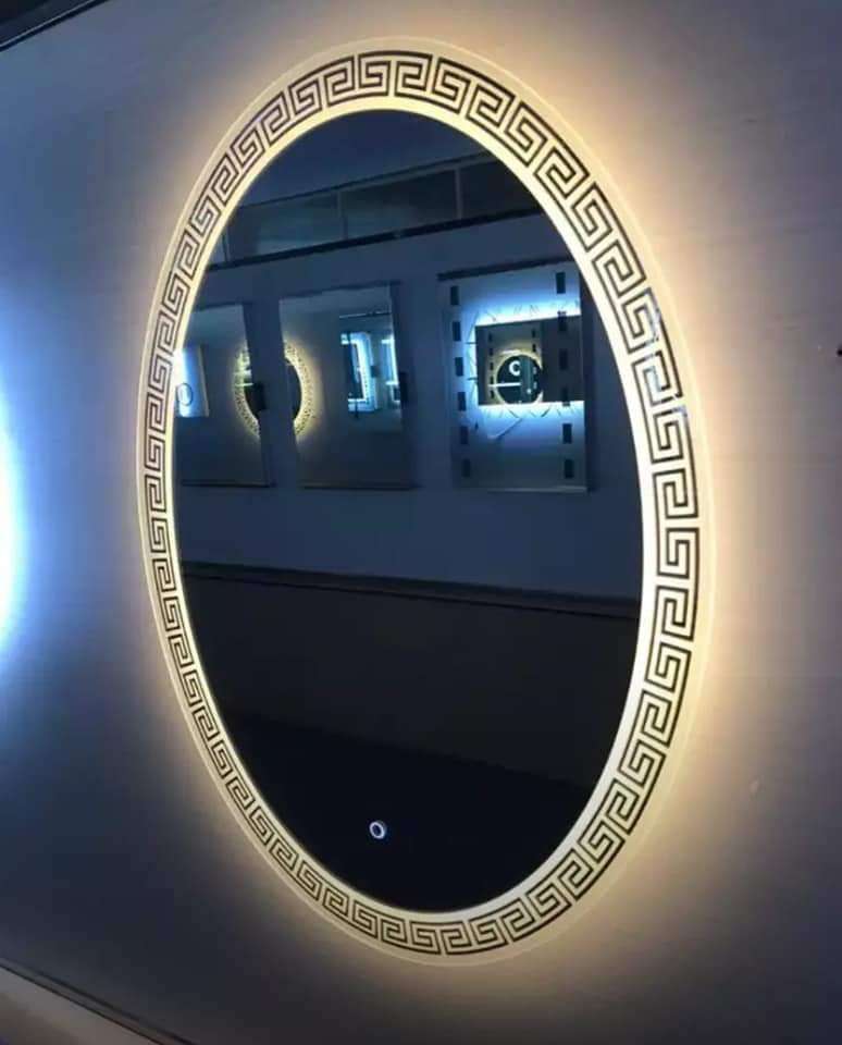 Led mirror glass