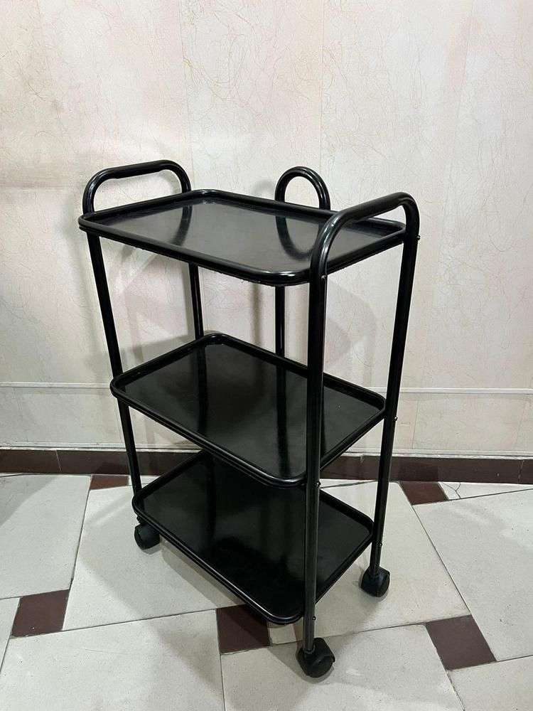 Versatile Black Tea trolley ,Durable iron Construction
