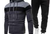 New Imported Men’s Casual fleece-lined Zipper Hoodie Sweater/ Pullover