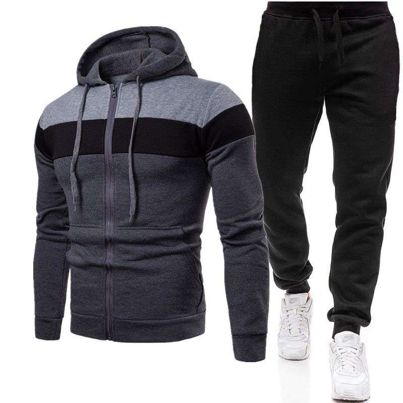 New Imported Men’s Casual fleece-lined Zipper Hoodie Sweater/ Pullover