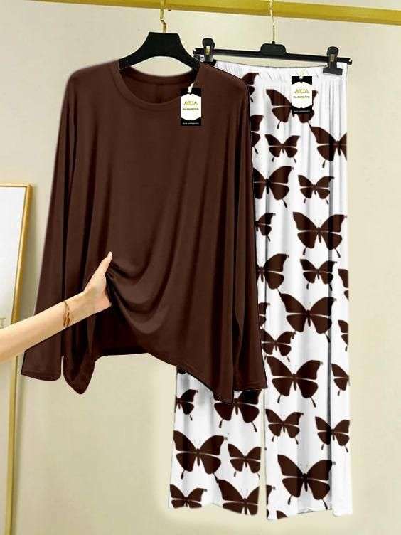 2 Pcs Women’s Stitched Night Suit