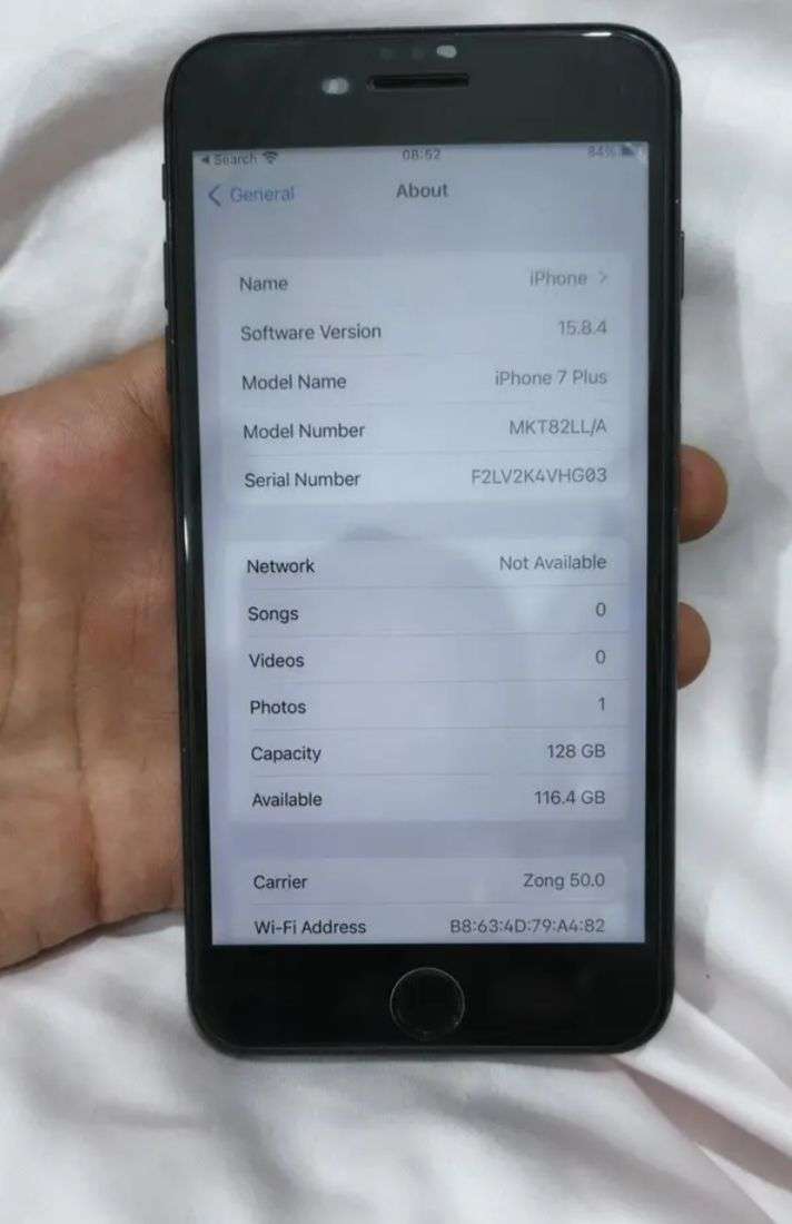 Iphone 7puls glik pta life time jv btri cang panal original nukar sa Gallas damij