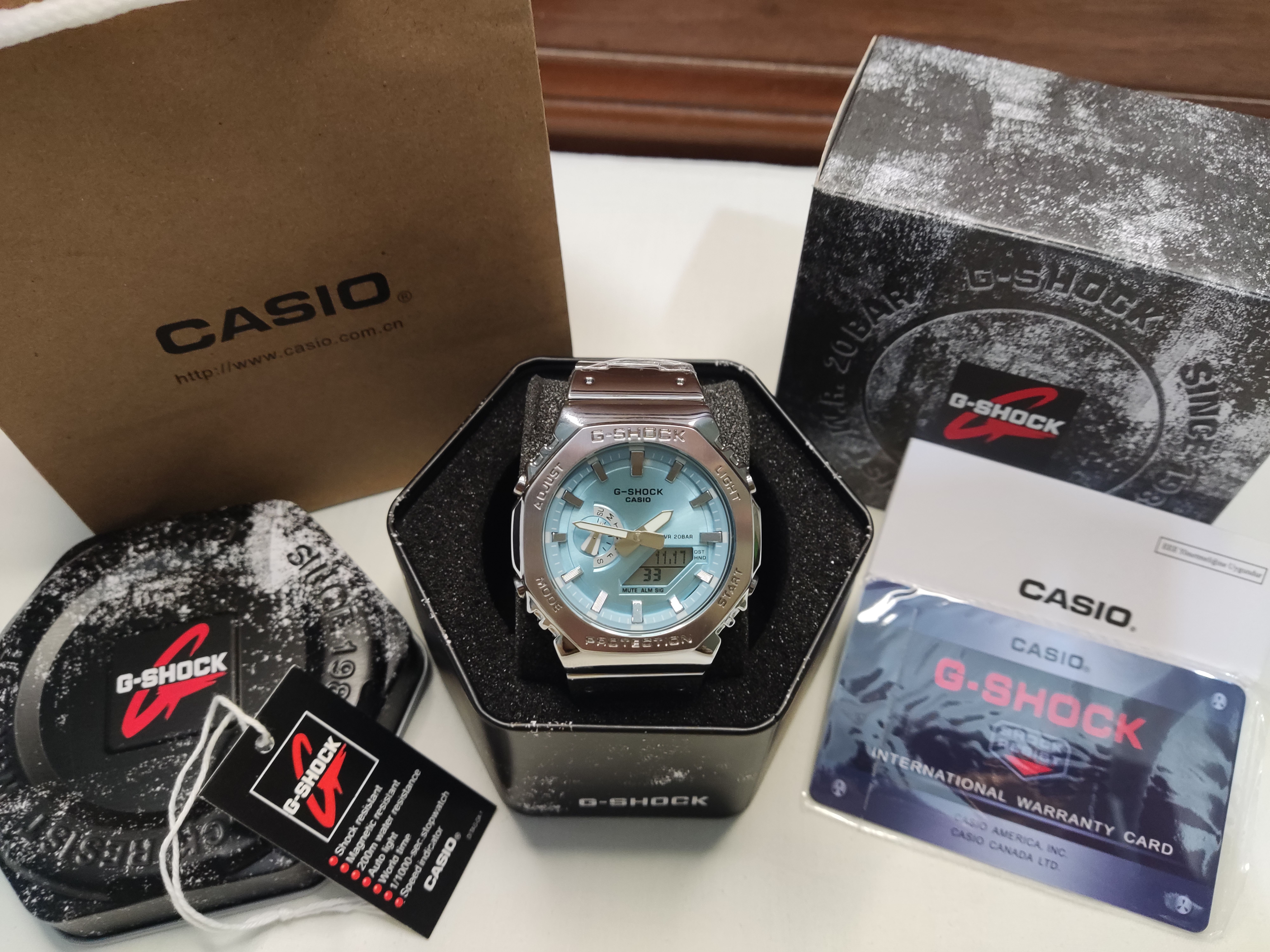 Casio G-Shock GM-2110-D Stainless Steel
