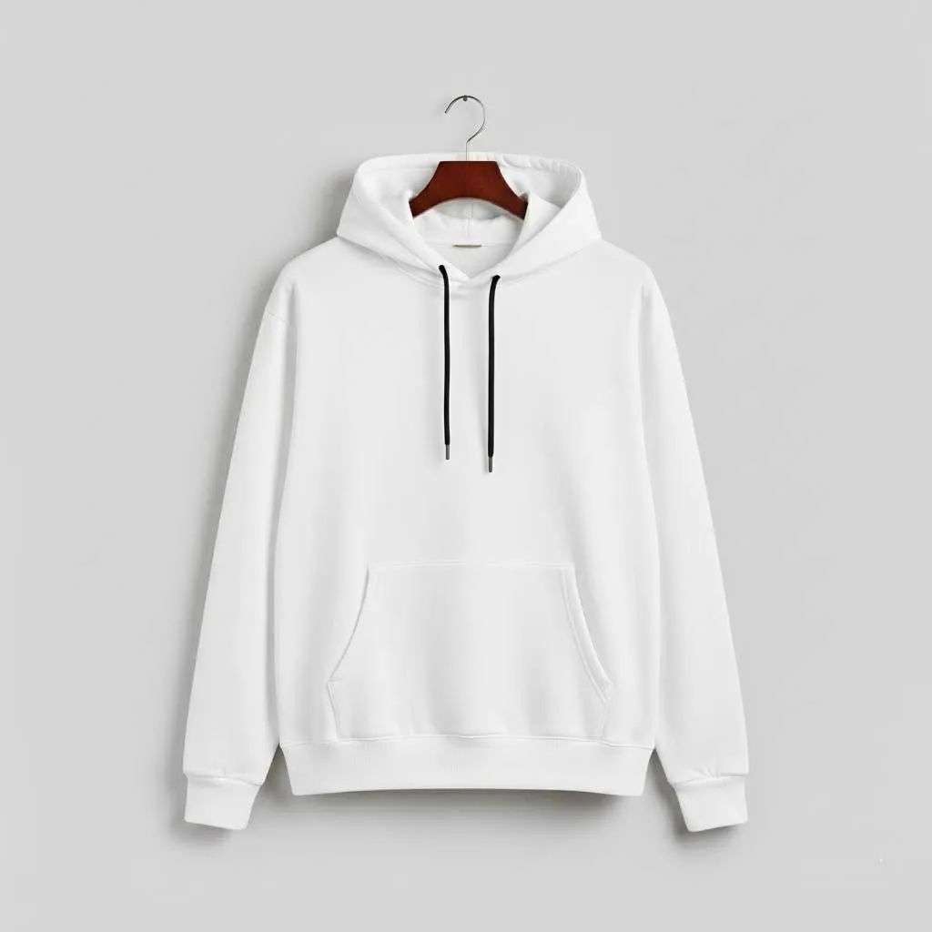 1 Pc Men’s Fleece Plain Hoodie