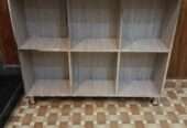 Storage shelf for books and crockery