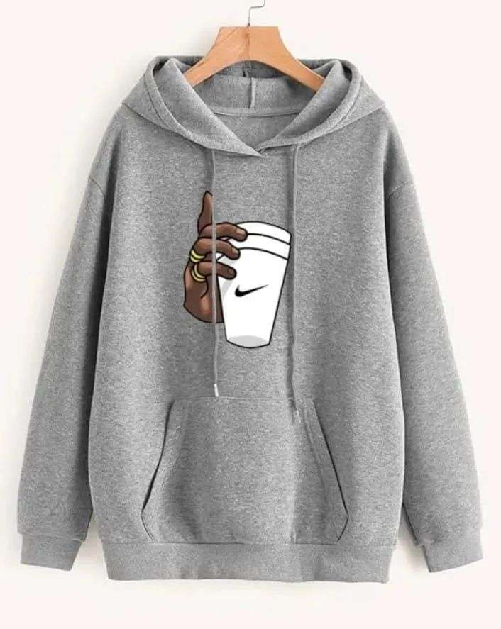 1 Pc Men’s Fleece Printed Hoodie