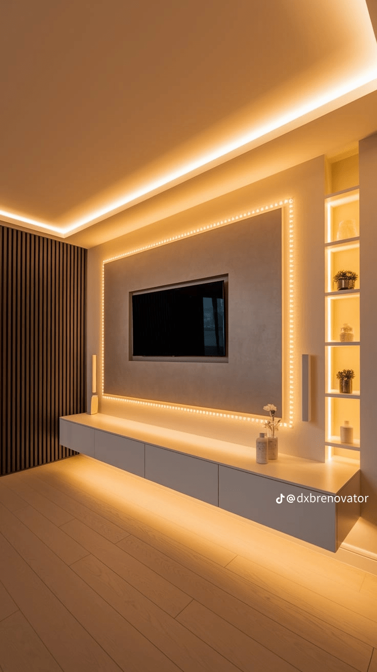 Bed Back Wall And Media Walls Interior 2k25