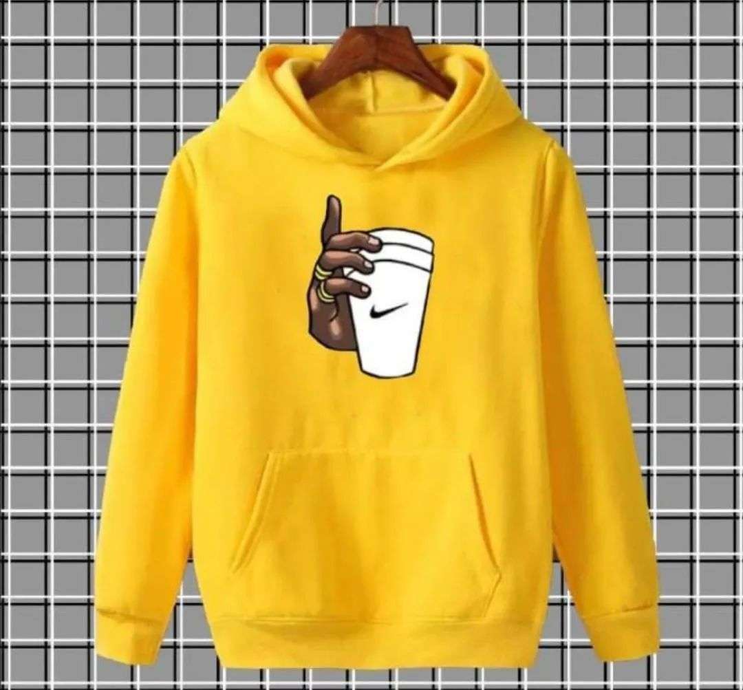 Men’s Polyester Fleece Printed Hoodie