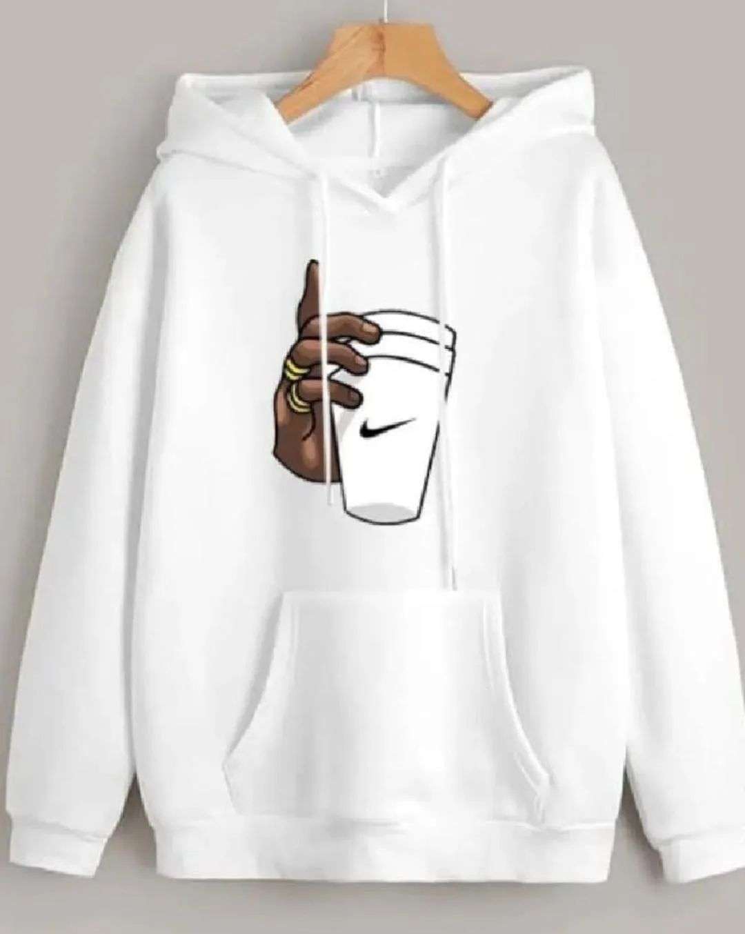 Men’s Fleece Printed Hoodie