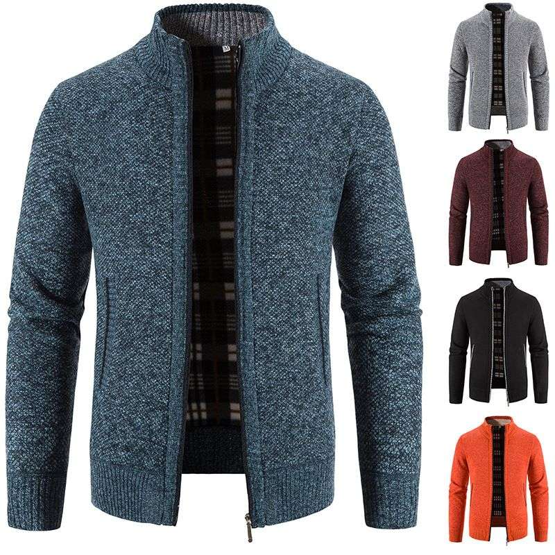 New Imported Men’s Casual Youth Loose Knitted Sweater Coat