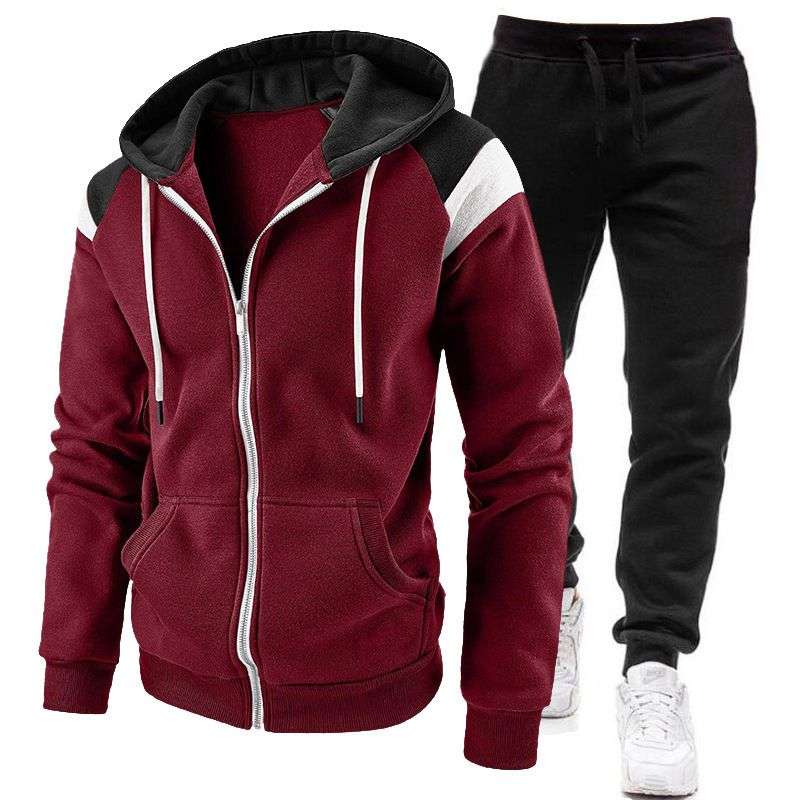 Men’s New Imported Fashion Trendy Zipper Sports Hooded Sweater / Pullover