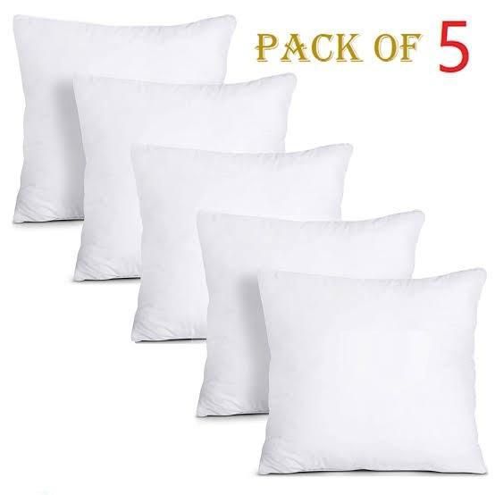 5 Pcs White Polyester Cushion Fillings