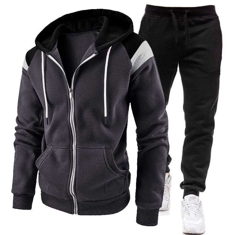 Men’s New Imported Fashion Trendy Zipper Sports Hooded Sweater / Pullover