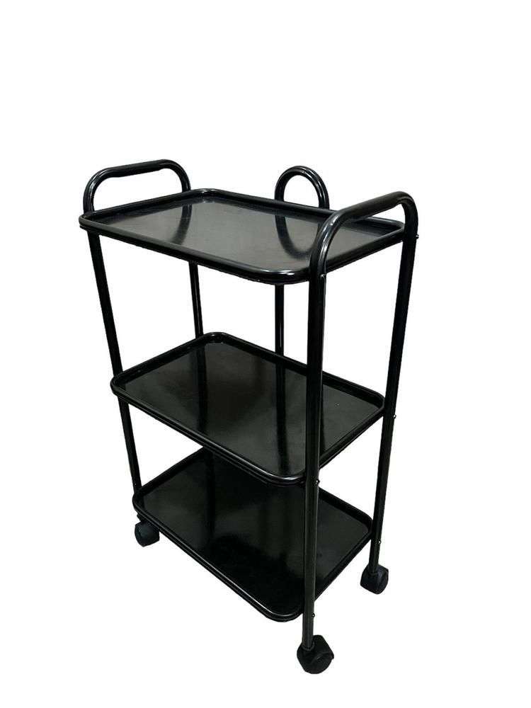Versatile Black Tea trolley ,Durable iron Construction