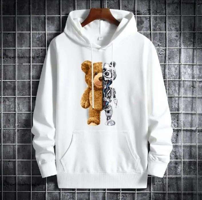 1 Pc Men’s Fleece Printed Hoodie