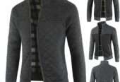 New Imported Men’s Casual Fashion Youth Warm Long-Sleeved Knitwear Jacket