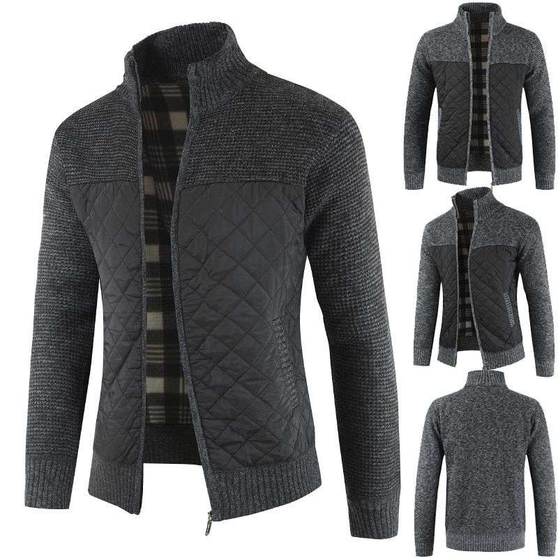 New Imported Men’s Casual Fashion Youth Warm Long-Sleeved Knitwear Jacket