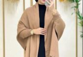 Women’s Fleece Plain Cape Shawl
