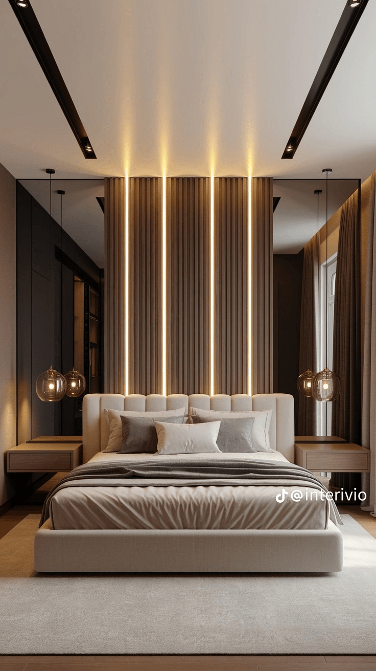 Bed Back Wall And Media Walls Interior 2k25