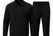 2 PCs Men’s Fleece Zipper Track Suit