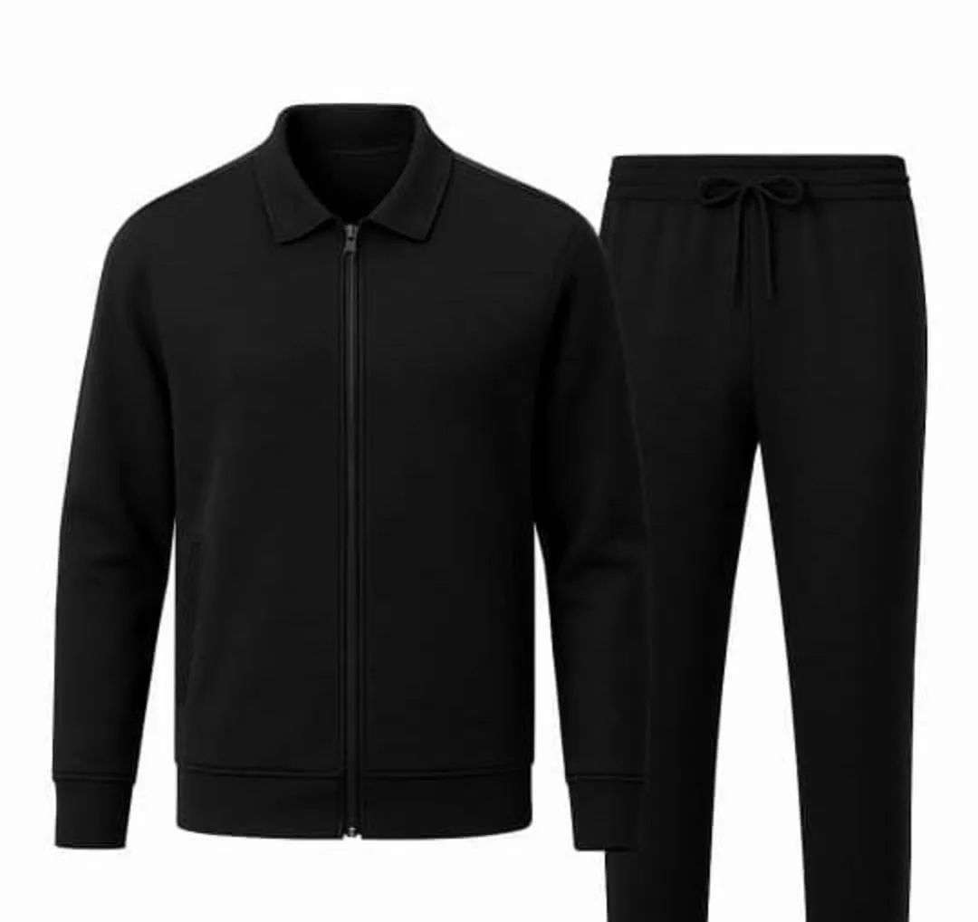 2 PCs Men’s Fleece Zipper Track Suit