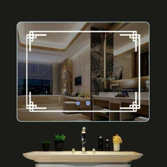 Led mirror glass