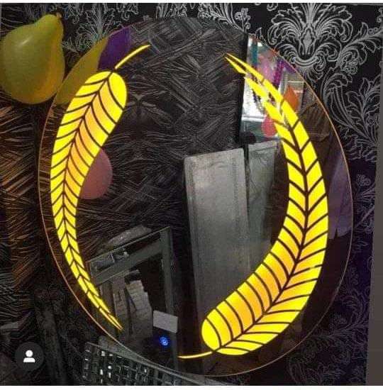 Led mirror glass