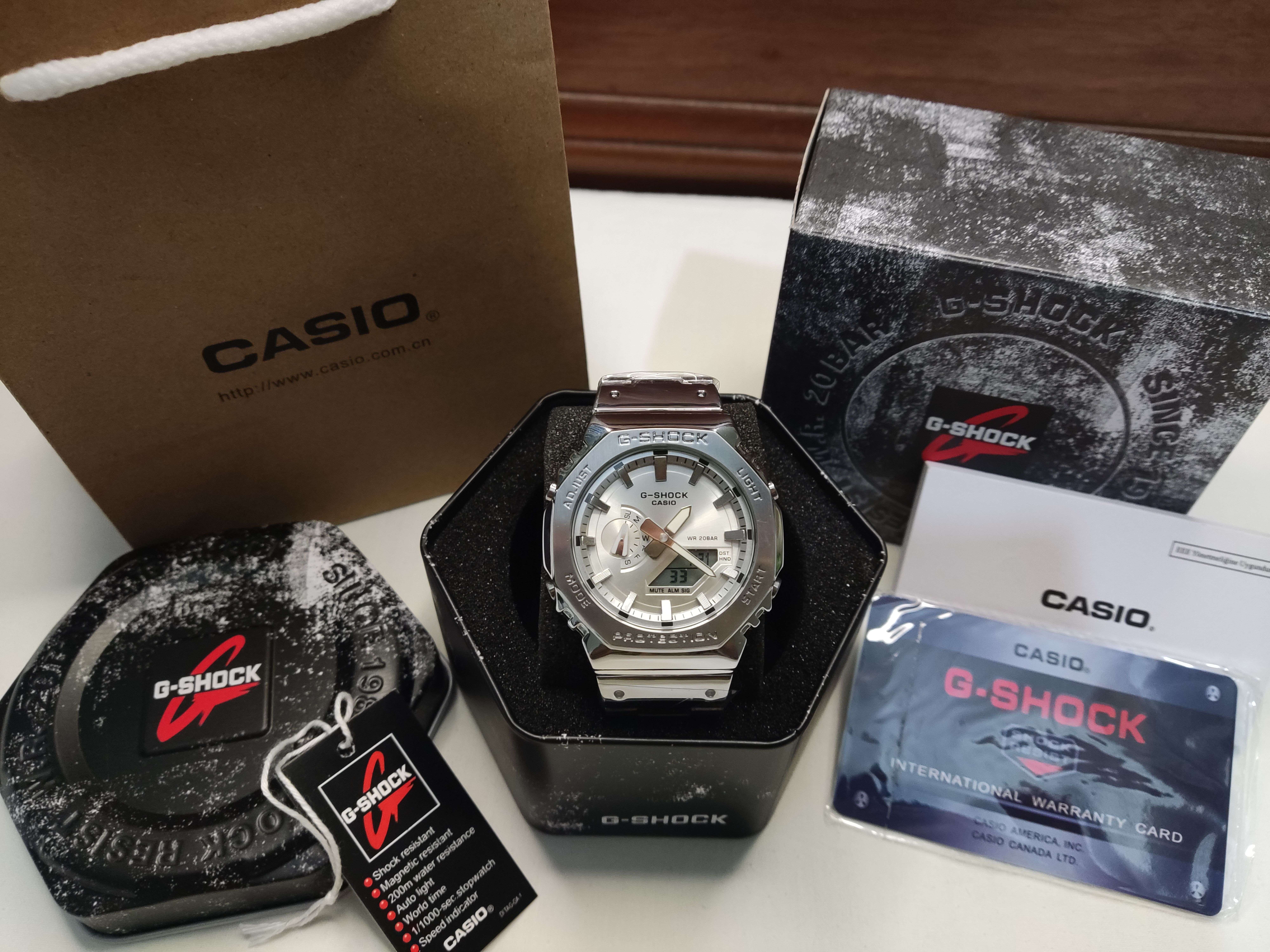 Casio G-Shock GM-2110-D Stainless Steel