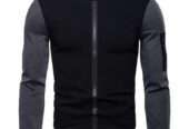 1 Pc Men’s Stitched Fleece Zipper Jacket