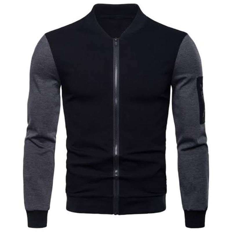 1 Pc Men’s Stitched Fleece Zipper Jacket