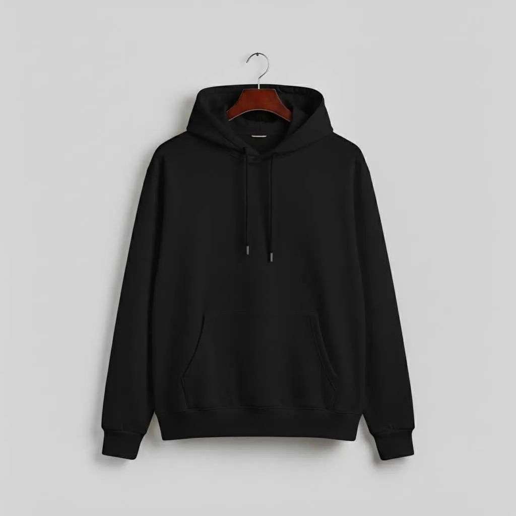 1 Pc Men’s Fleece Plain Hoodie