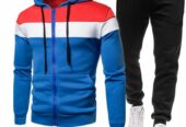 New Imported Men’s Casual fleece-lined Zipper Hoodie Sweater/ Pullover