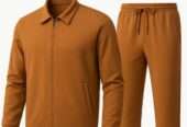 2 PCs Men’s Fleece Zipper Track Suit