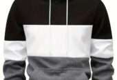 Men’s Fleece Plain Hoodie