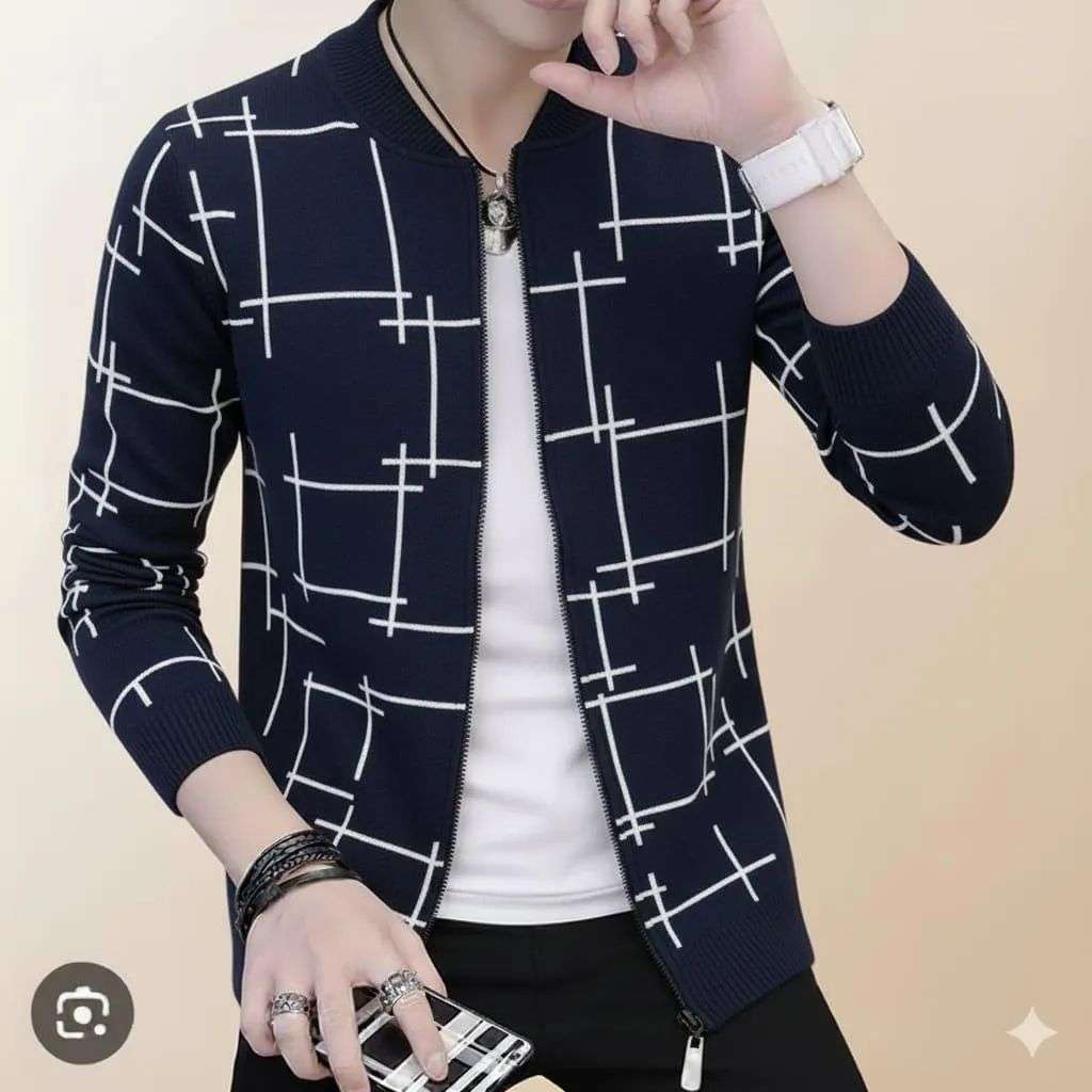 Men’s Stylish Winter Wear Graphic Sublimation Fleece Jacket