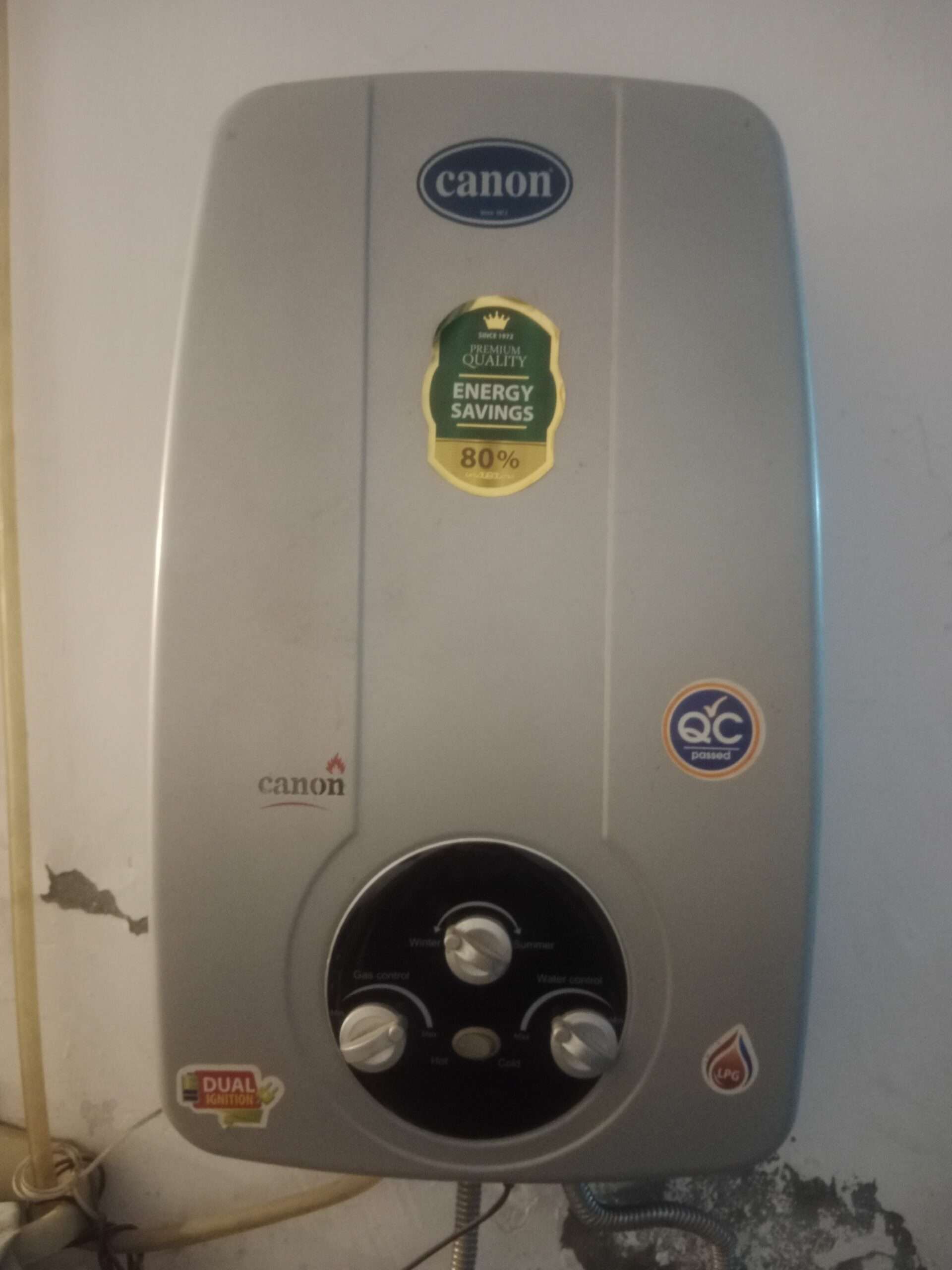 Canon insita electric and gas geyser