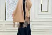 Women’s Fleece Plain Cape Shawl
