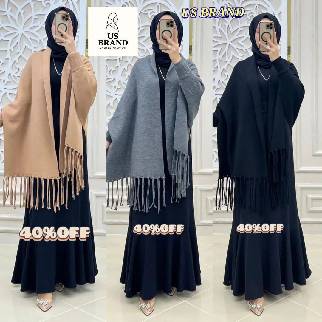 Women’s Fleece Plain Cape Shawl