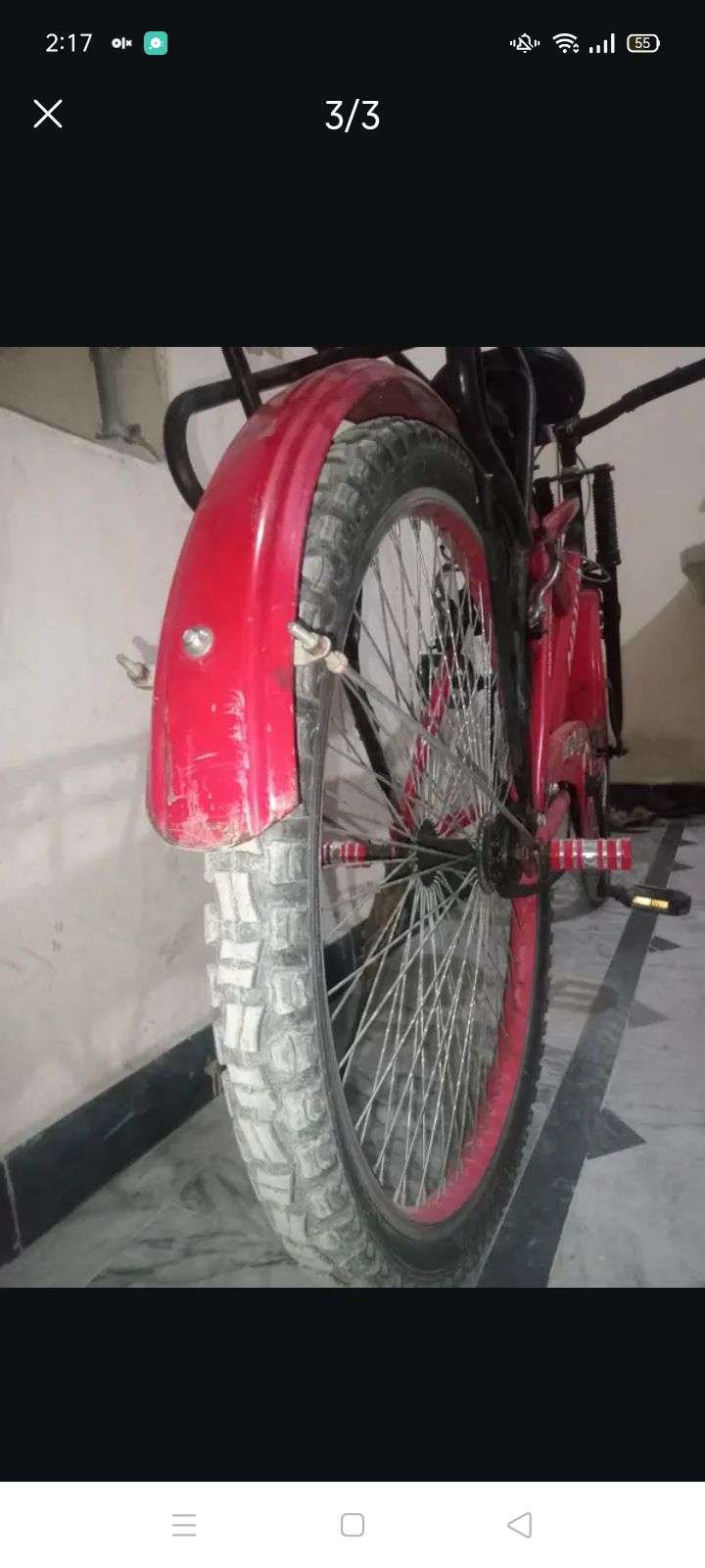 Red Color Full Size Cycle