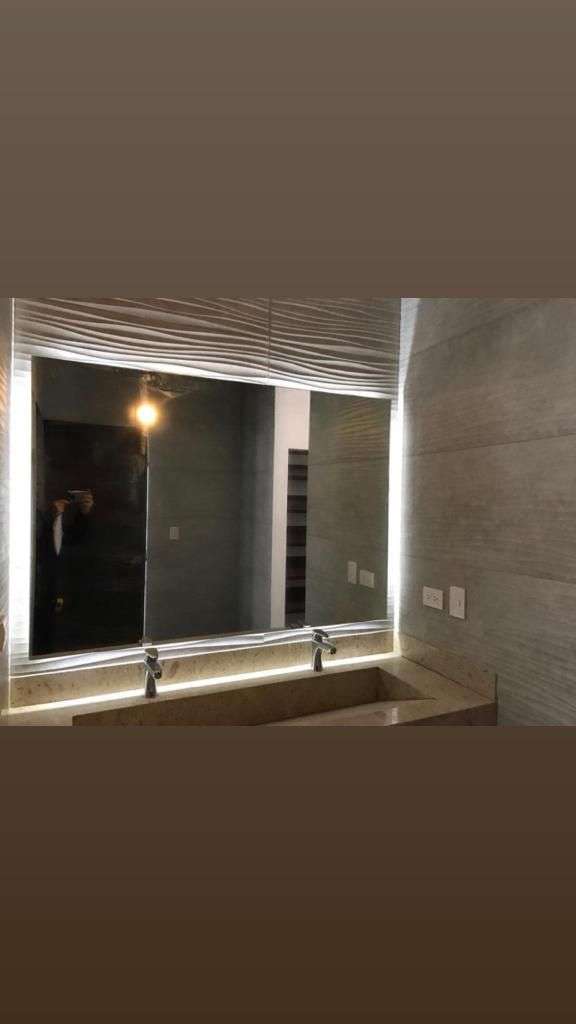 Led mirror glass