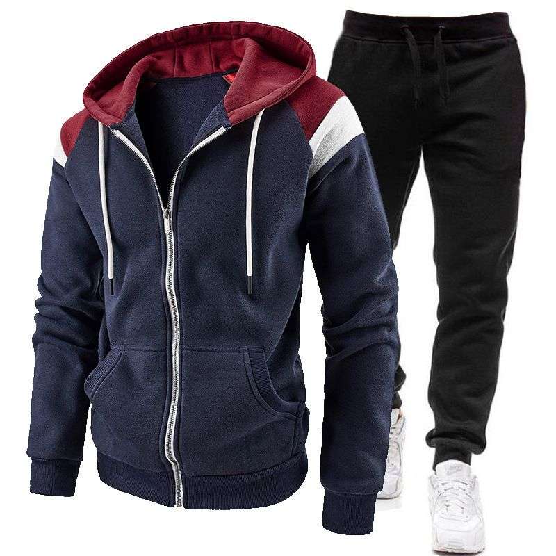 Men’s New Imported Fashion Trendy Zipper Sports Hooded Sweater / Pullover