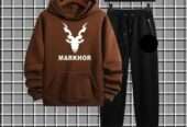 Men’s Fleece Printed Hoodie Track Suit Markhor